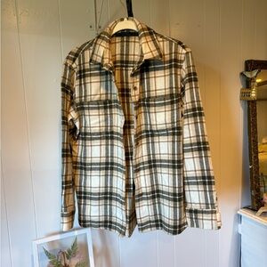 Jenni Kayne O'Keeffe Overshirt Plaid Button-Up